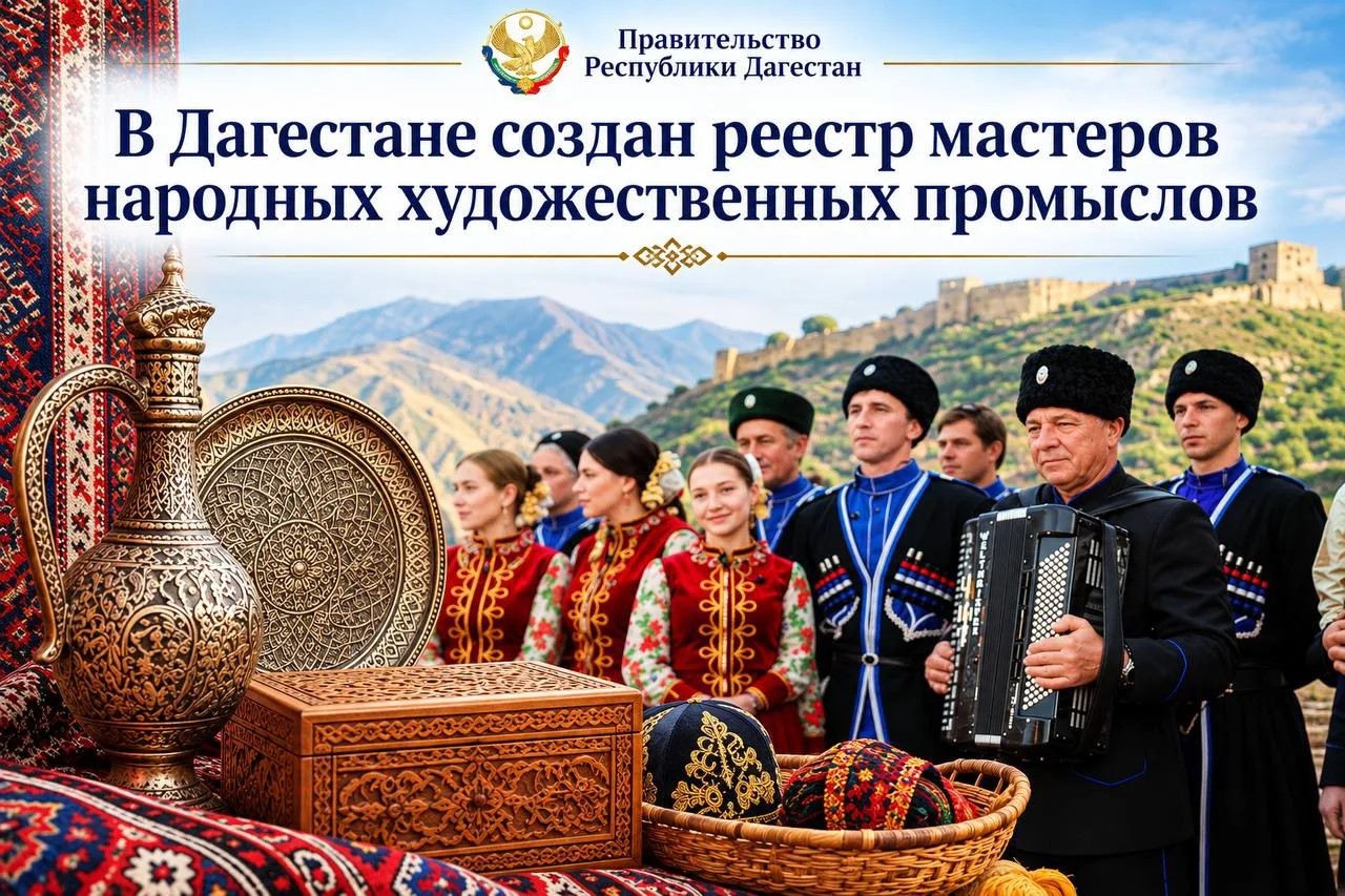 Кабмин РД утвердил  реестр мастеров народных художественных промыслов