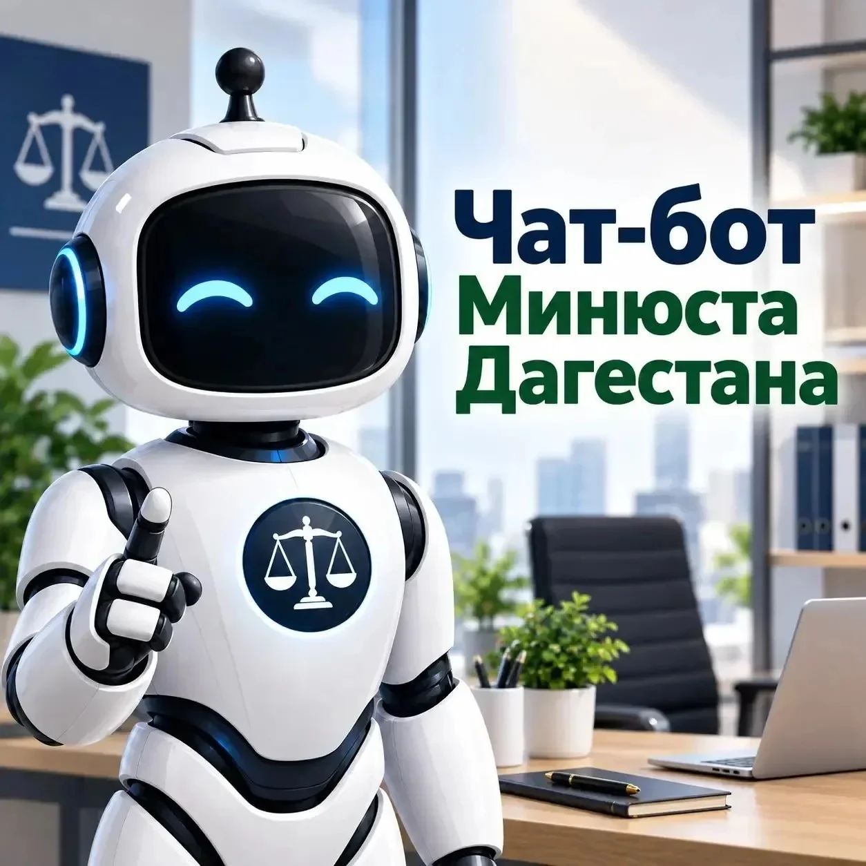 Минюст Дагестана запустил официальный чат‑бот для взаимодействия с гражданами