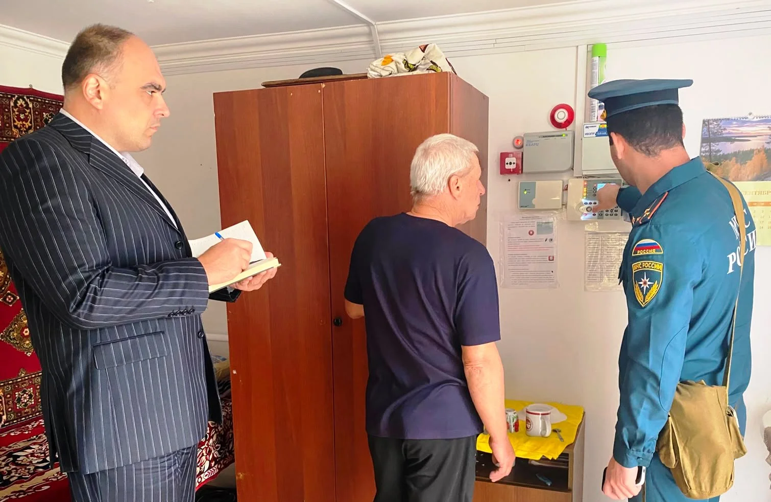 В Кизлярском районе провели учебные тренировки на объектах с круглосуточным пребыванием граждан