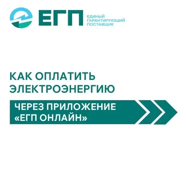Оплатить электроэнергию теперь можно через приложение «ЕГП Онлайн»