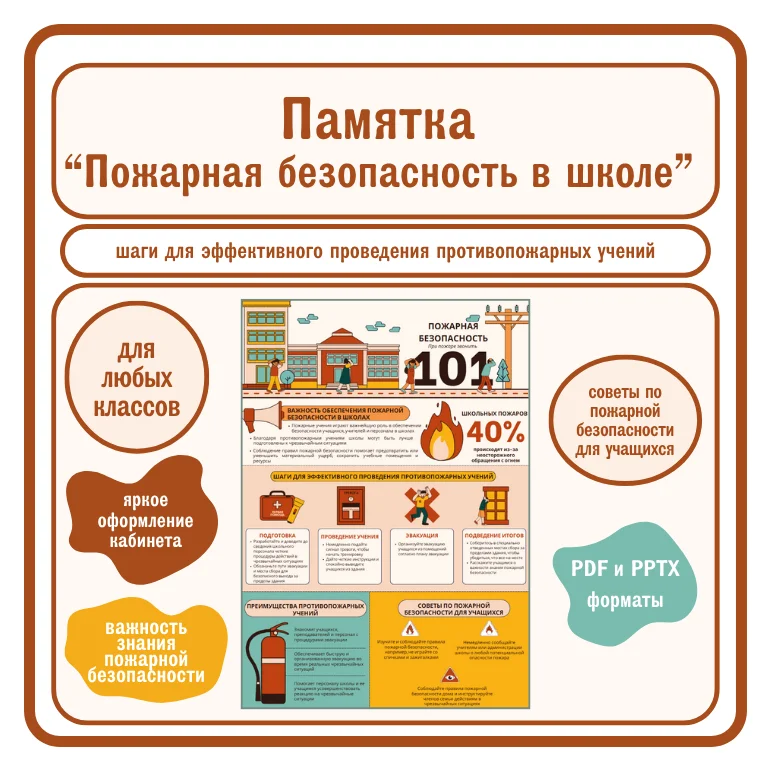 Информация о пожарной безопасности в образовательных учреждениях