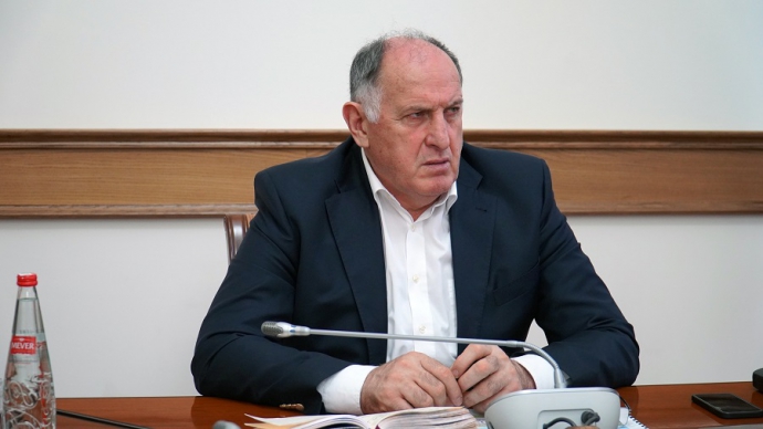 Абдулмуслим Абдулмуслимов с рабочим визитом в городе Кизляр