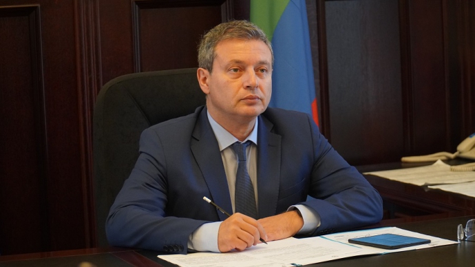 Манвел Мажонц доложил о ходе ремонта дороги в селе Нижний Дженгутай Андрею Фурсенко