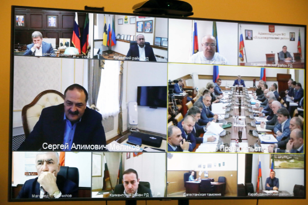 Сергей Меликов провел заседание Оперштаба по обеспечению устойчивости развития экономики Дагестана