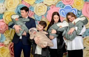 В семье дагестанцев Салаватовых родилось сразу 4 ребенка