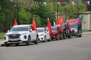Из Кизляра взял старт автопробег "Россия - наш дом. Победа одна на всех!"