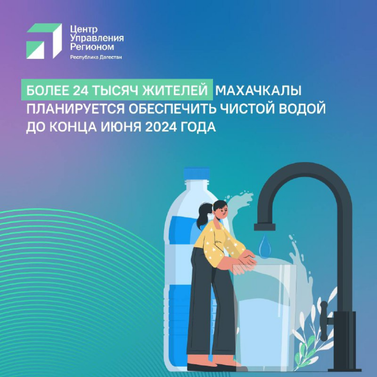 Свыше 24 тыс махачкалинцев обеспечат чистой водой к июню 2024 года