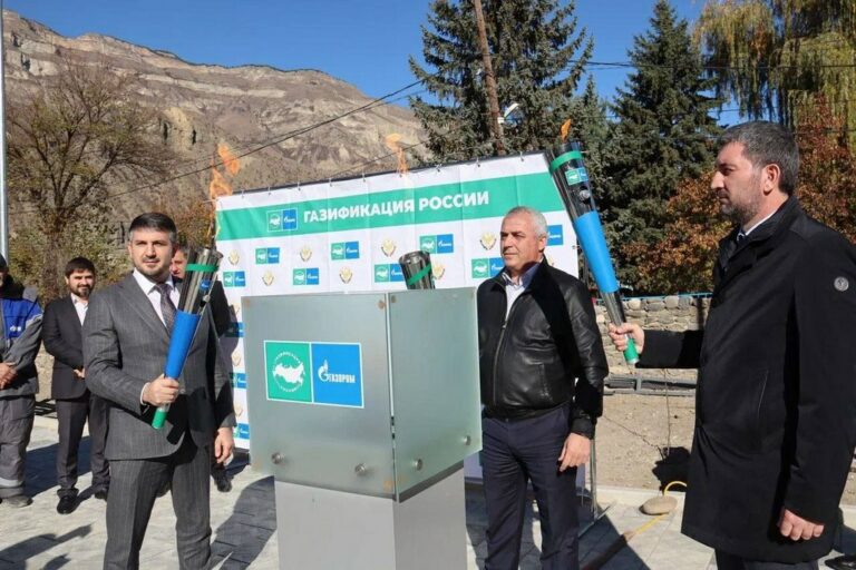 В горном с.Курми Гергебильского района газифицировали дом бойца СВО