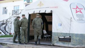 В селе Дылым открылся мобильный пункт отбора на службу по контракту
