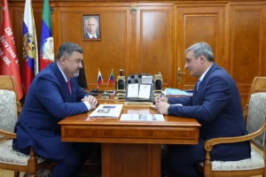 Федор Щукин встретился с представителем Дагестана в Баку Алияром Абдуллаевым